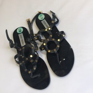 STEVE MADDEN studded thong sandals